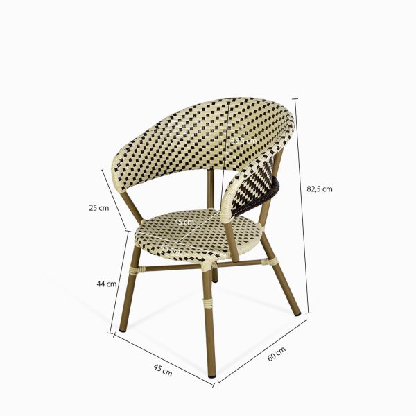 Silla de comedor Bistro beige - Imagen 2