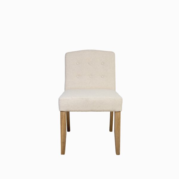 Silla comedor espaldar bajo capitoneado