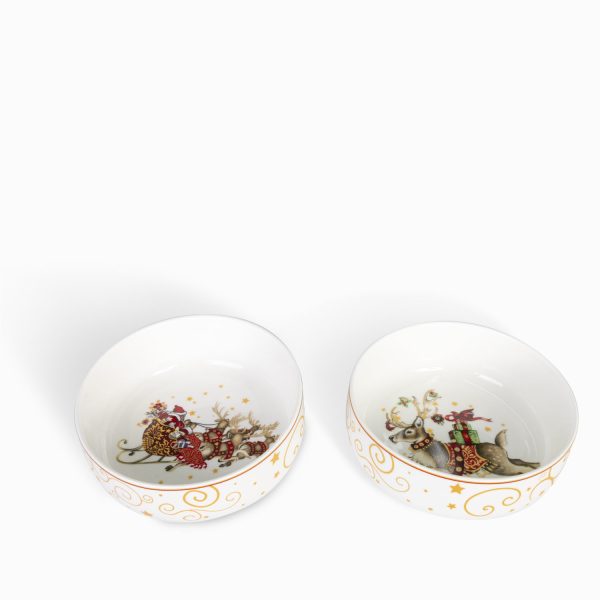Tazon sopa noche buena 16.5cm setx2