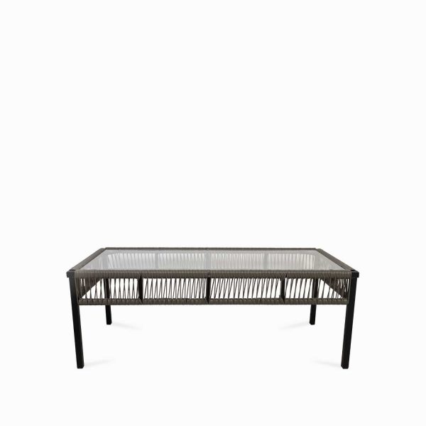 Mesa de centro lecco gris 44x120x55