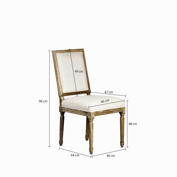 Silla de comedor cuadrada - Imagen 2