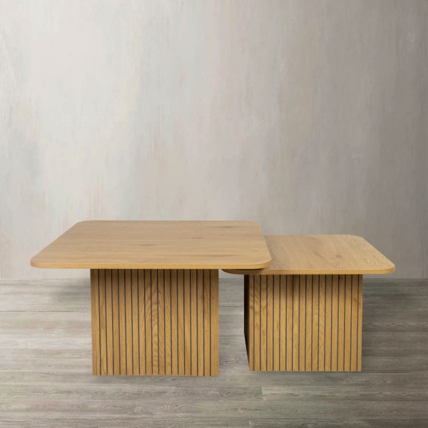 Set de mesas Cubo madera - Imagen 2