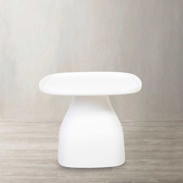 Mesa auxiliar breton blanca 38x48x48