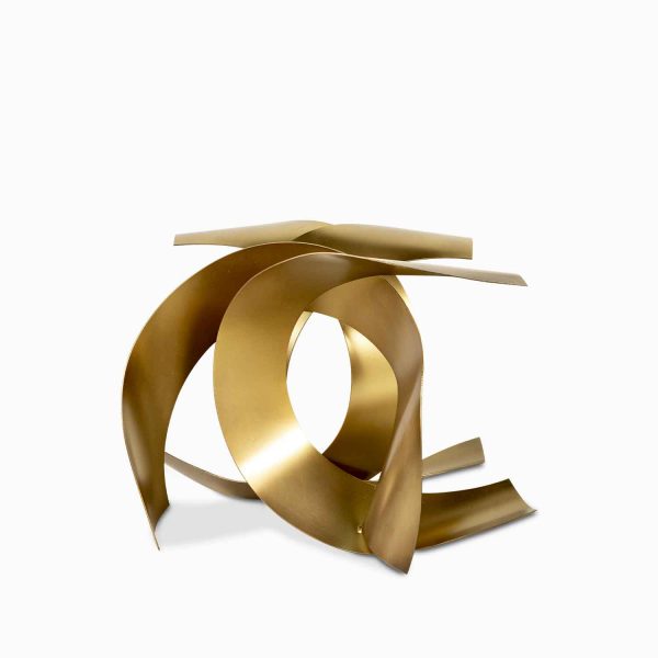 Escultura cangre dorada