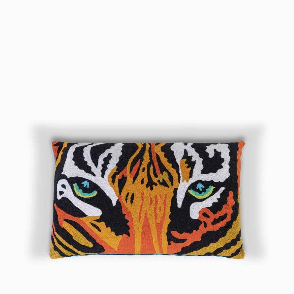 Cojin tigre naranja 35x50cm