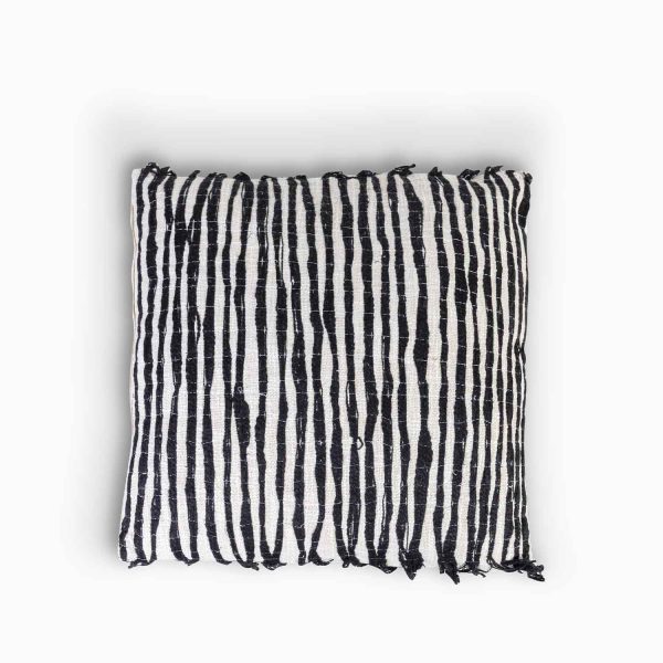 Cojin rayas negras 45x45cm