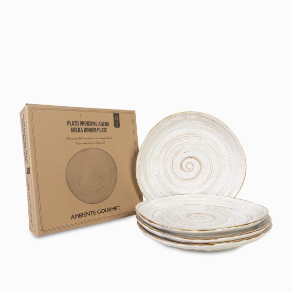 Plato principal arena 26cm setx4
