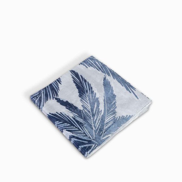 Servilletas hoja palmera azul - Imagen 2