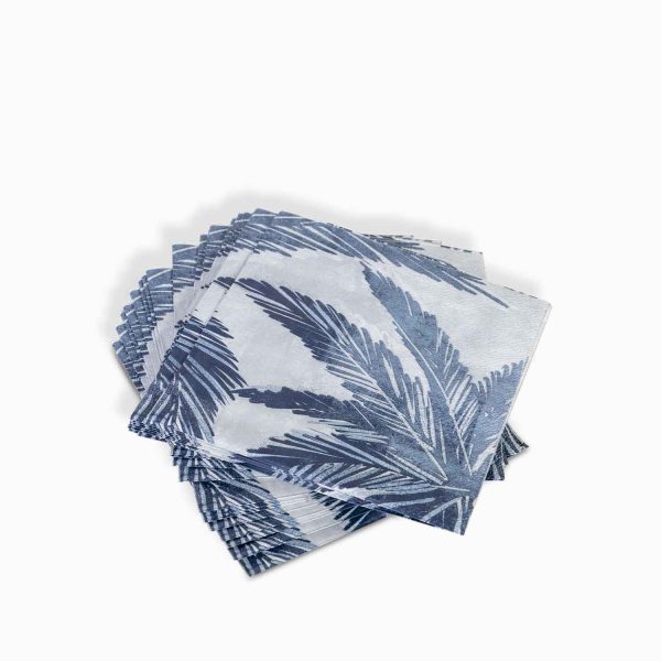 Servilletas hoja palmera azul - Imagen 3