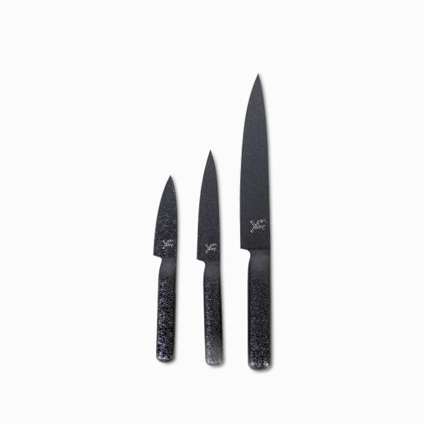 Set x 3 cuchillos negro - Imagen 2