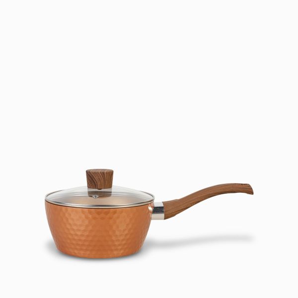 Olla con mango largo destro copper 18 cm