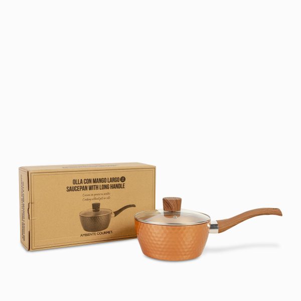 Olla con mango largo destro copper 18 cm - Imagen 3