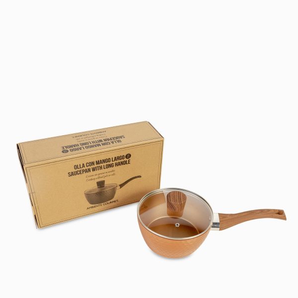Olla con mango largo destro copper 18 cm - Imagen 4