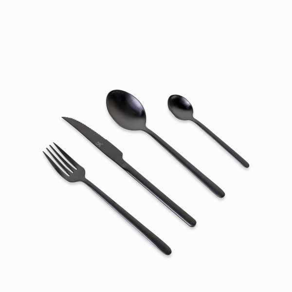 Set de cubiertos alton negro mate 16 pcs - Imagen 2