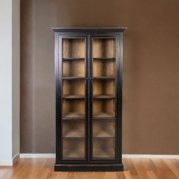 Vitrina negra y madera - Imagen 4