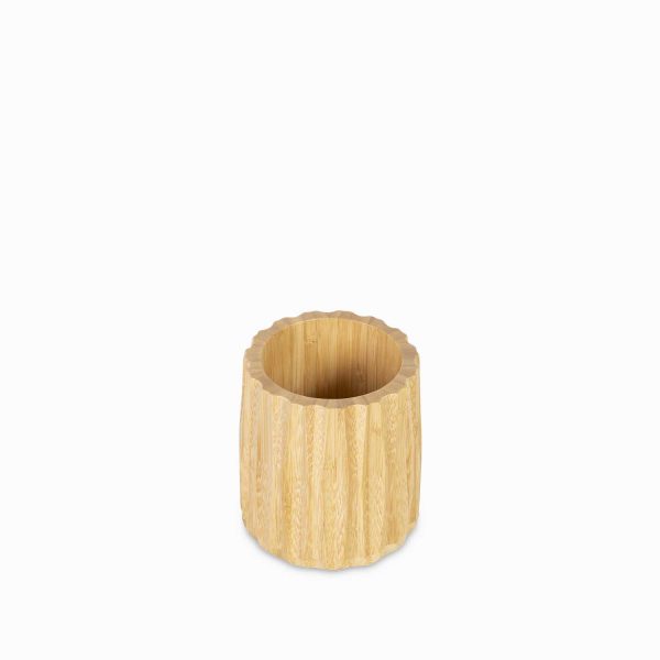 Cilindro en bambu lineas 12x11cm