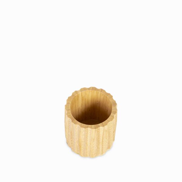 Cilindro en bambu lineas 12x11cm - Imagen 3