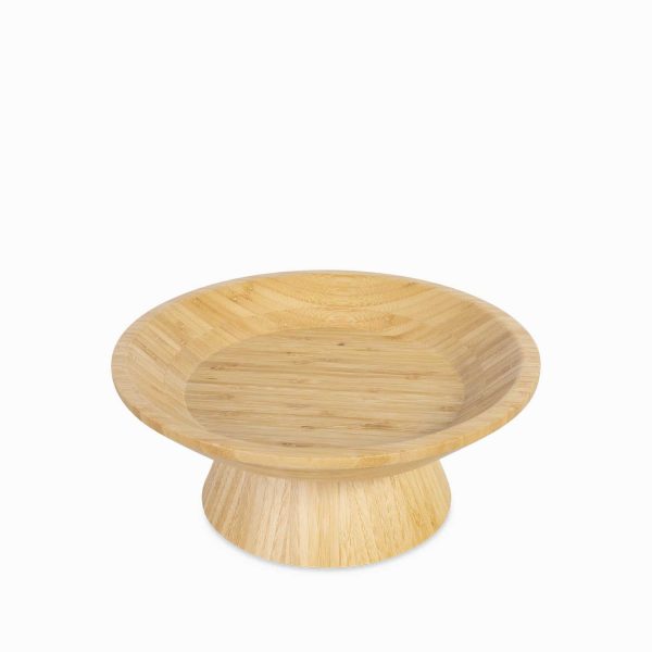 Plato con base en bambu 28cm