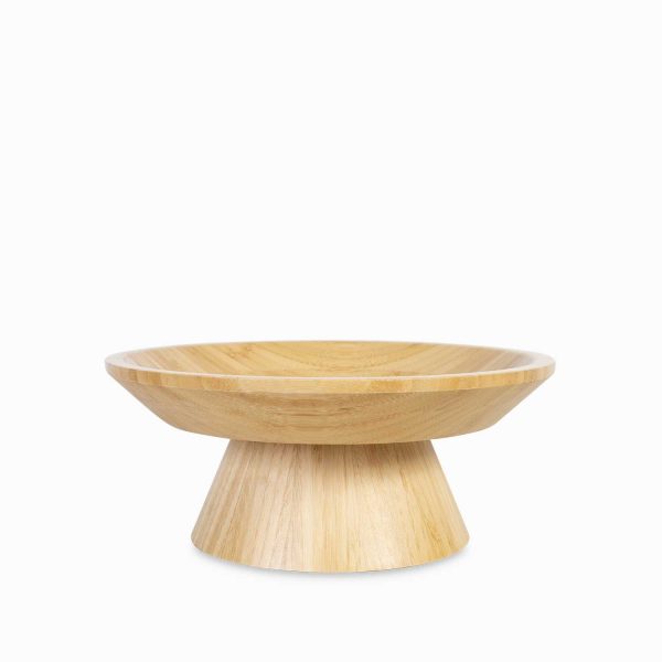 Plato con base en bambu 28cm - Imagen 2