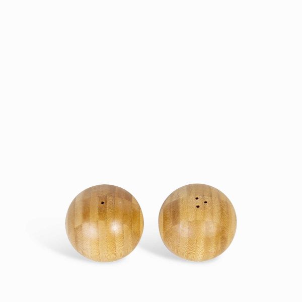 Set para sal y pimienta en bambu
