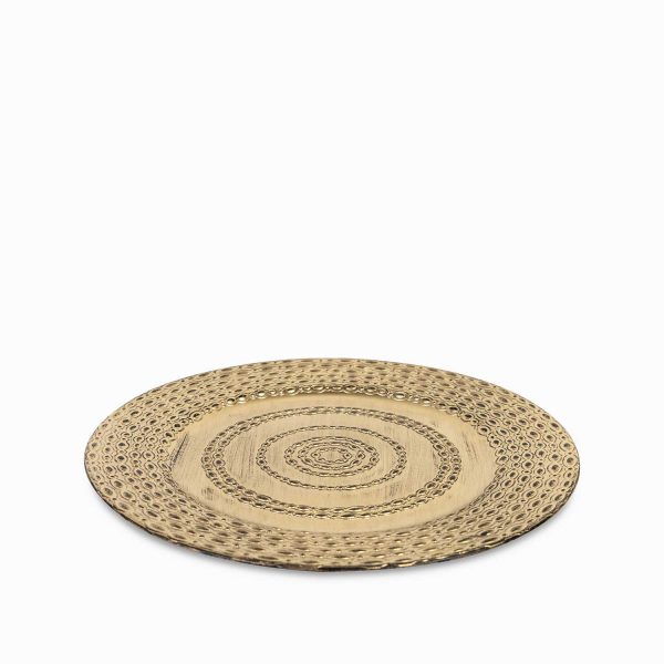 Plato base aros dorado 33cm - Imagen 2