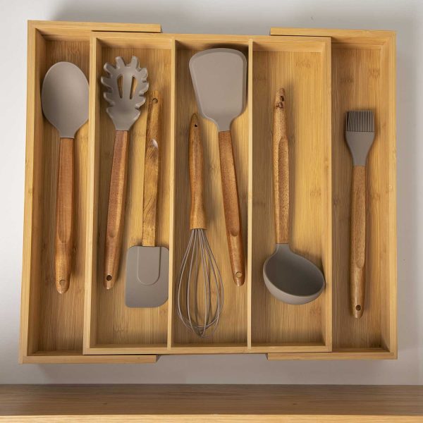 Caja para utensilios en bambu expandible - Imagen 4