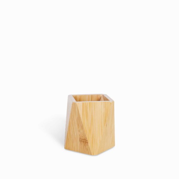 Recipiente en bambu irregular 10.5x10.5cm