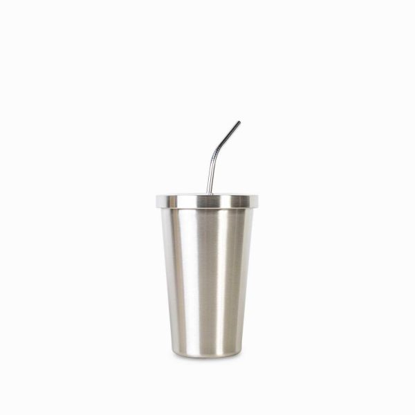Vaso con pitillo en acero inox 500ml - Imagen 2