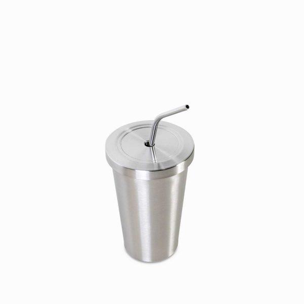 Vaso con pitillo en acero inox 500ml - Imagen 3