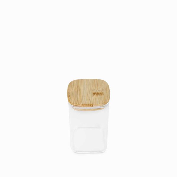 Recipiente cuadrado tapa en bambu 550ml - Imagen 3