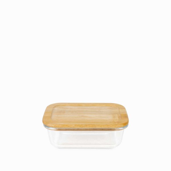 Recipiente con tapa en bambu pequena - Imagen 2
