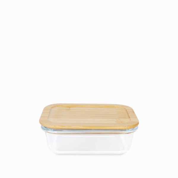 Recipiente con tapa en bambu mediana - Imagen 2
