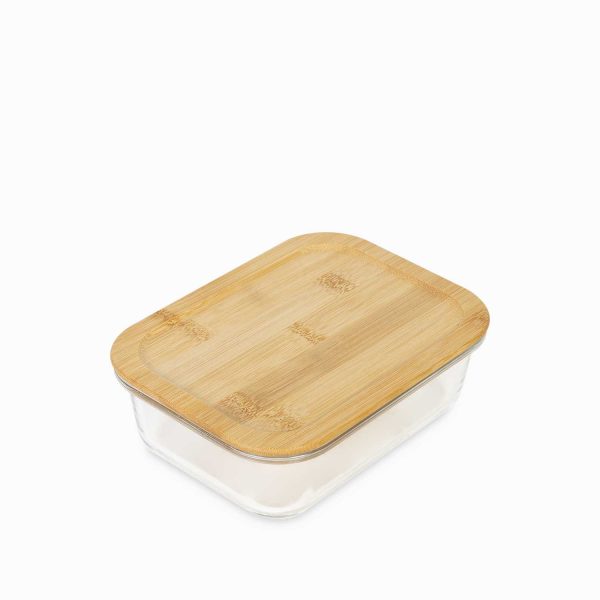 Recipiente con tapa en bambu grande - Imagen 2