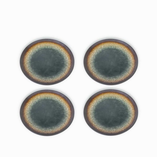 Plato mediano jade 20cm setx4