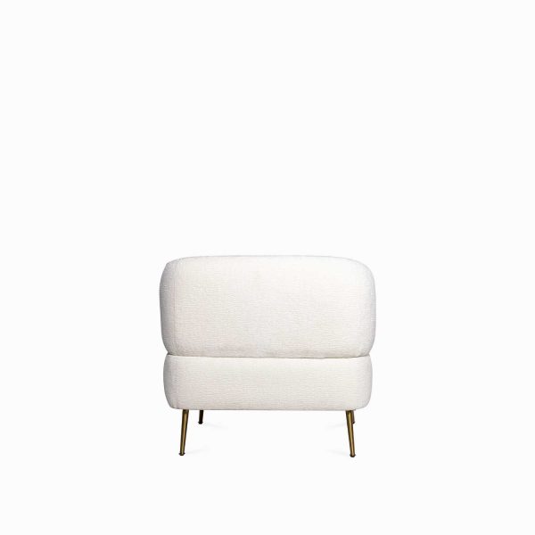 Poltrona Logan beige peluda 73X78X78cm - Imagen 6