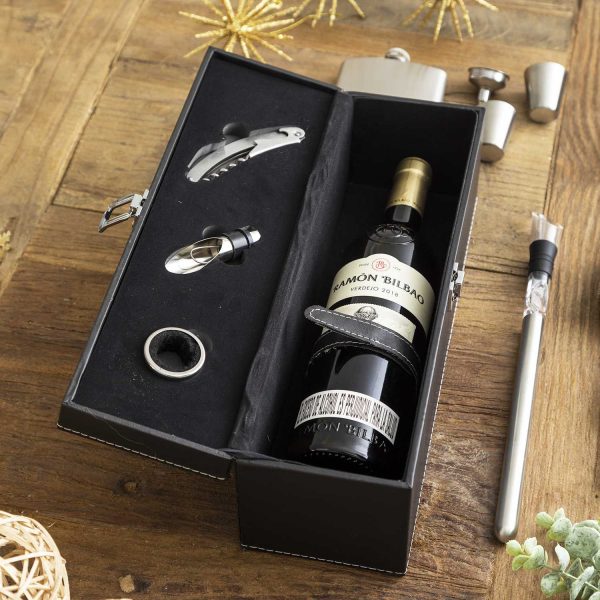 Set para botella de vino y accesorios x3 - Imagen 4