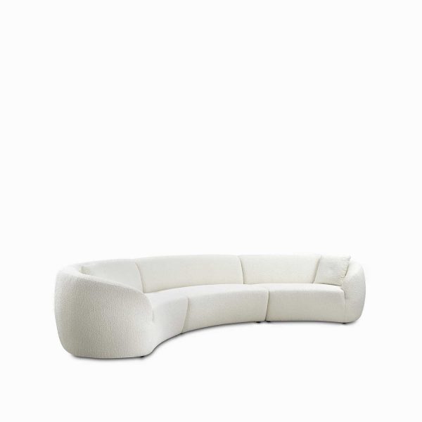 Seccional curvo 3 ptos beige - Imagen 3