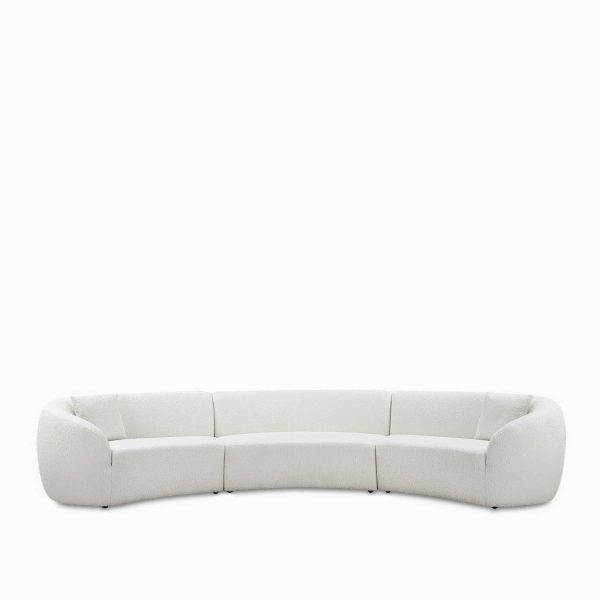 Seccional curvo 3 ptos beige