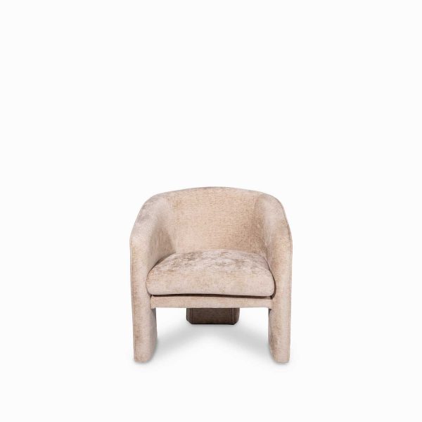 Poltrona tripode taupe 75x74x72 - Imagen 2