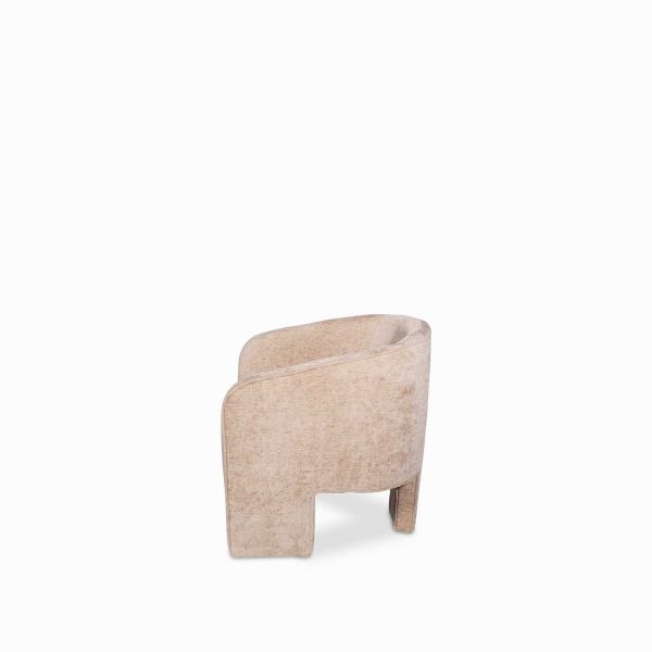 Poltrona tripode taupe 75x74x72 - Imagen 3