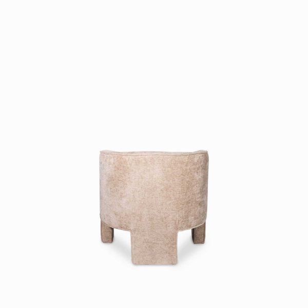 Poltrona tripode taupe 75x74x72 - Imagen 4