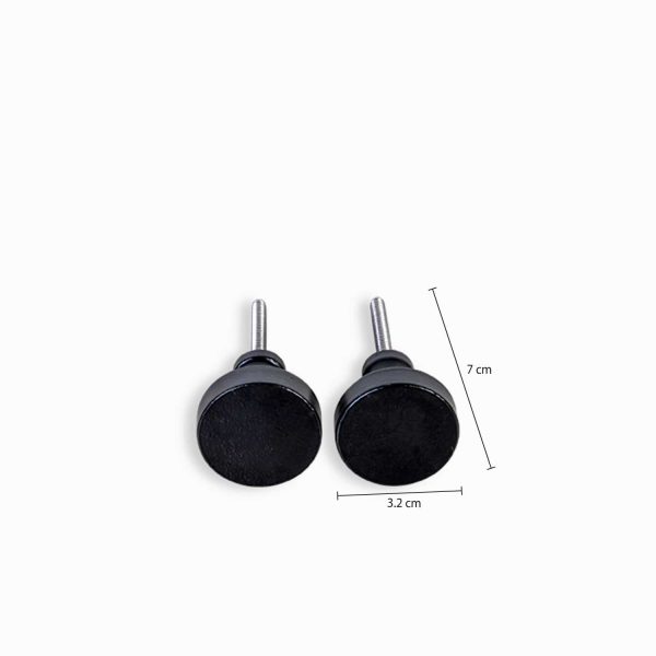 Pomo metal negro Set x 2 - Imagen 3