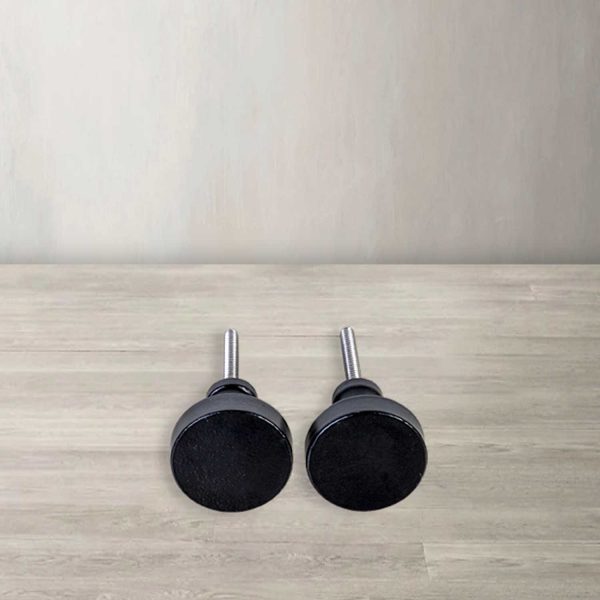 Pomo metal negro Set x 2 - Imagen 2