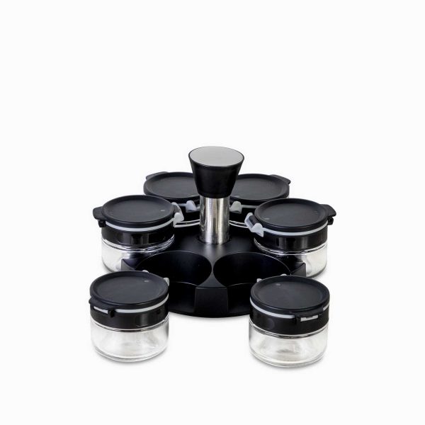 Set para especias negro x6 - Imagen 3