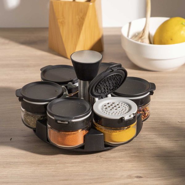 Set para especias negro x6 - Imagen 4