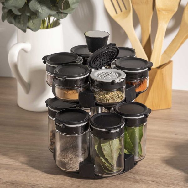 Set para especias negro x12 - Imagen 4