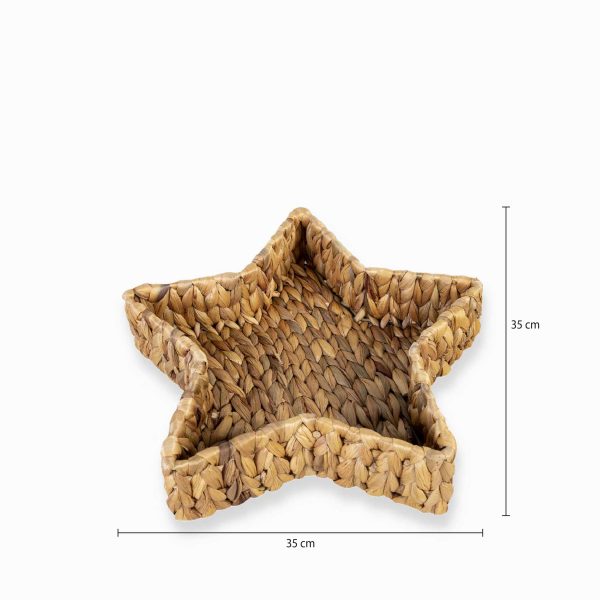 Canasto Circular estrella jacinto de agua 35 cm - Imagen 3