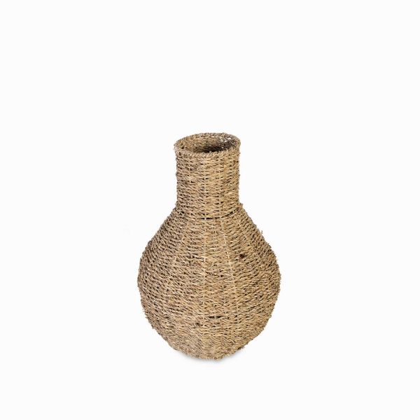 Jarrón en fibra natural 47 x 30 cm