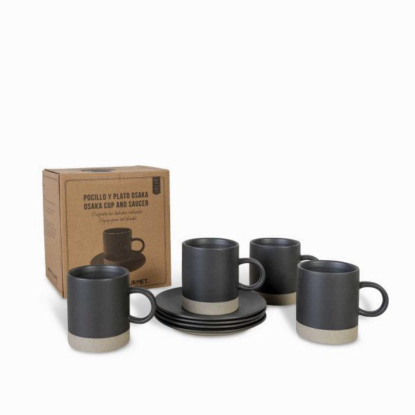 Pocillo y plato osaka 200ml setx4 - Imagen 2