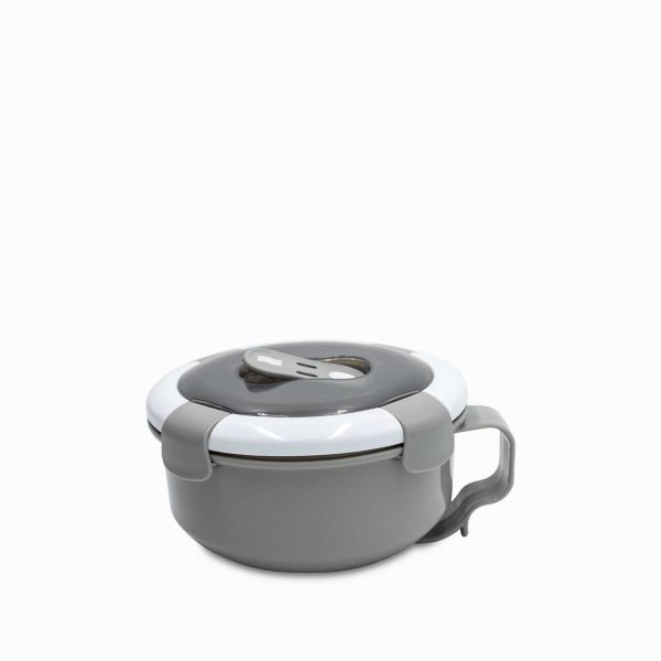 Recipiente hermético redondo gris 850 ml - Imagen 3